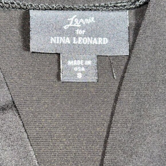Lennie for NINA LEONARD, Black Over Jacket, Cropped, Small - Picture 5 of 5